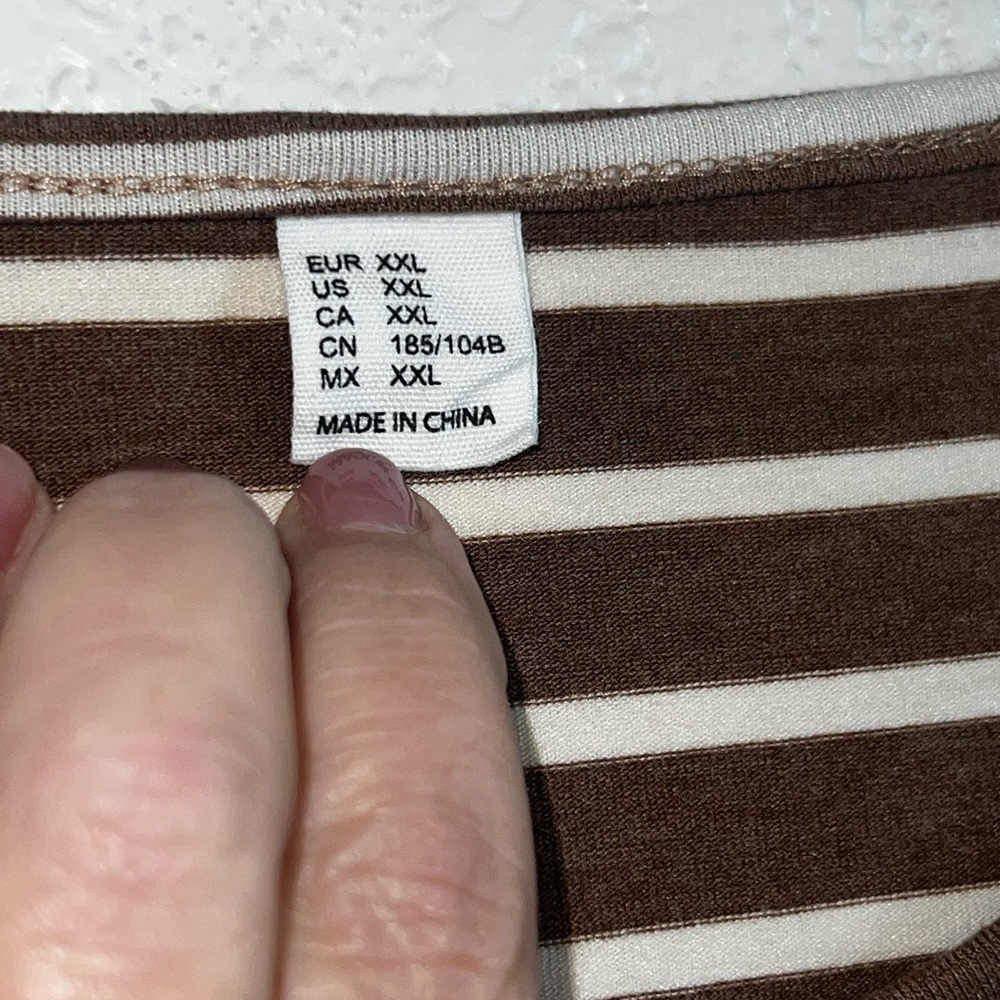 Brown Striped Dress - Picture 3 of 5